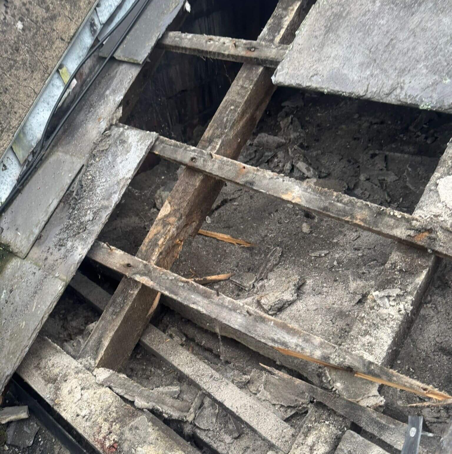 Storm Damaged Roof